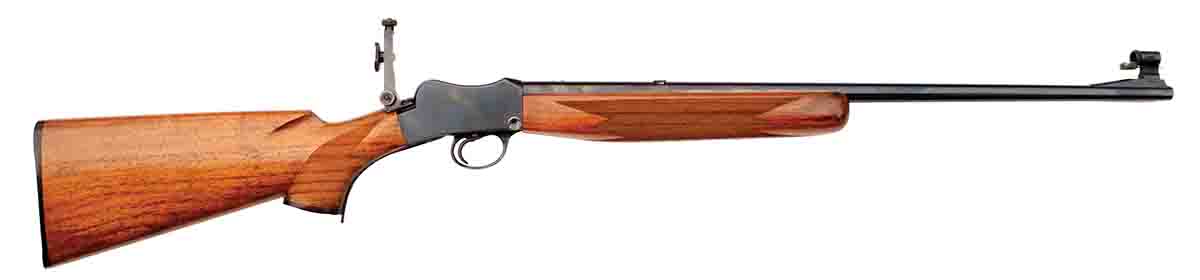 A .22 K-Hornet built on a BSA Martini frame with a Winchester Model 43 barrel, probably in the 1960s or 1970s. It is fitted with Parker-Hale target sights. The original custom work was carried out by a competent stockmaker, but his conversion from  rimfire to centerfire operation has caused seemingly endless problems.